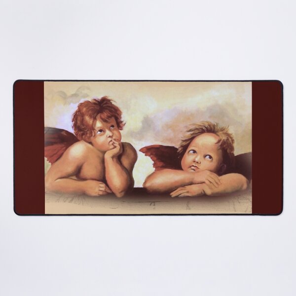 Item preview, After Raphael: Two Angel Cherubs, Famous Renaissance Painting Copy designed and sold by JoyfulWhimsy.