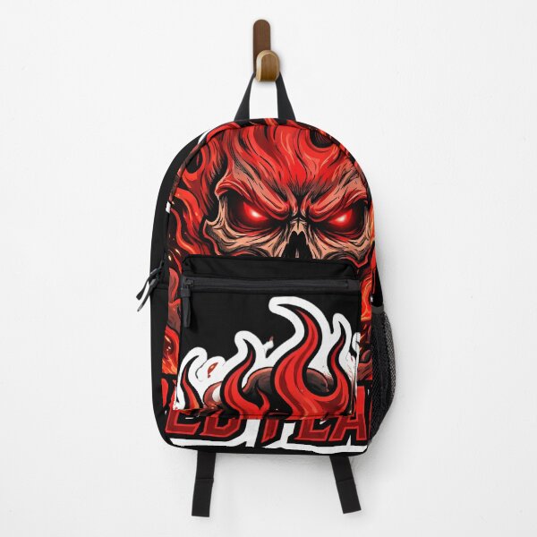 Item preview, Red Flame Skull Gamer Neon Gaming Skull Fire Skull Cool Streetwear designed and sold by HealingEraInk.