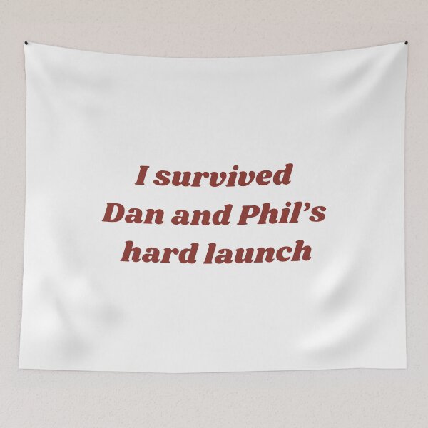 Item preview, Dan And Phil - I Survived Dan And Phil's Hard Launch designed and sold by theandroidvivz.
