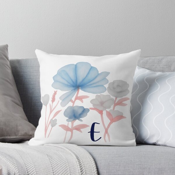 Item preview, Floral Watercolor Monogram Letter E Art designed and sold by MaisyTorrence.
