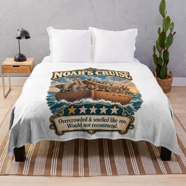 Item preview, Noah's Cruise One Star Review - Funny Noah's Ark 1 Star Bible Humor designed and sold by Neurospicy Trolls.
