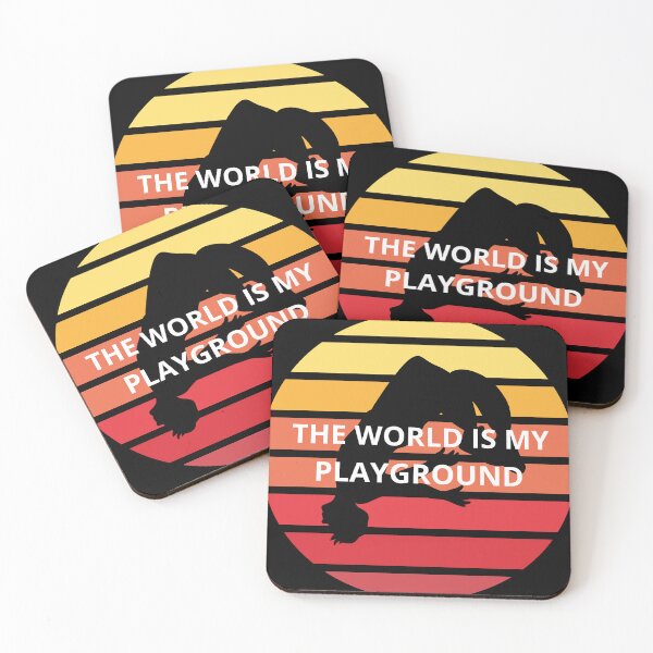 Item preview, The World Is My Playground - Retro Parkour & Freerunning designed and sold by BikTee.