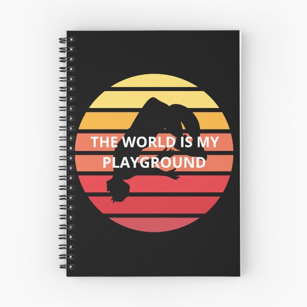 Item preview, The World Is My Playground - Retro Parkour & Freerunning designed and sold by BikTee.