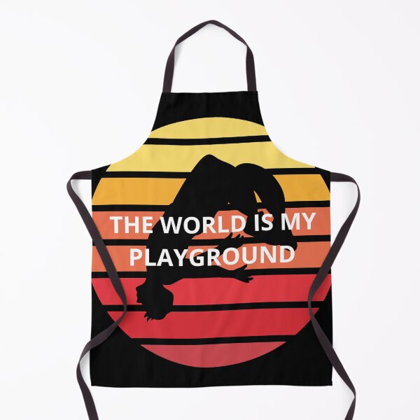 Item preview, The World Is My Playground - Retro Parkour & Freerunning designed and sold by BikTee.