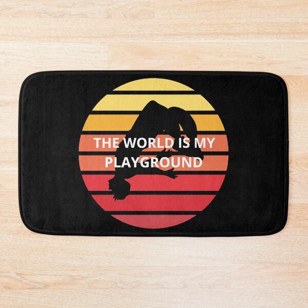 Item preview, The World Is My Playground - Retro Parkour & Freerunning designed and sold by Biczekdziczek.