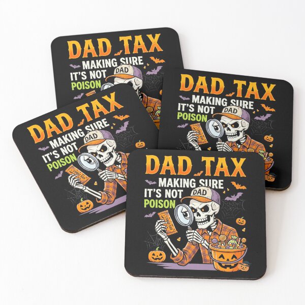 Item preview, Dad Tax Making Sure Its Not Poison Halloween Skeleton Dad Trick Or Treat Candy Design designed and sold by 519xdesign.