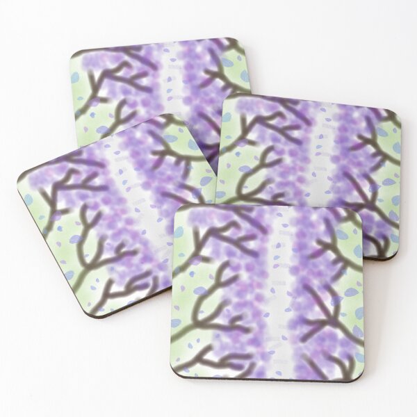 Item preview, Aesthetic Purple Wisteria Blossom Floral Forest Painting designed and sold by AWADHESH  CHAURASIA.