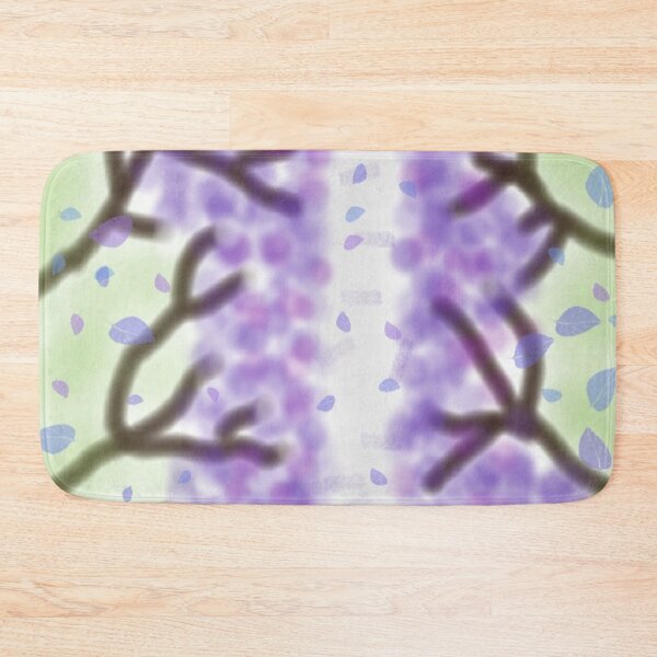 Item preview, Aesthetic Purple Wisteria Blossom Floral Forest Painting designed and sold by AWADHESH  CHAURASIA.