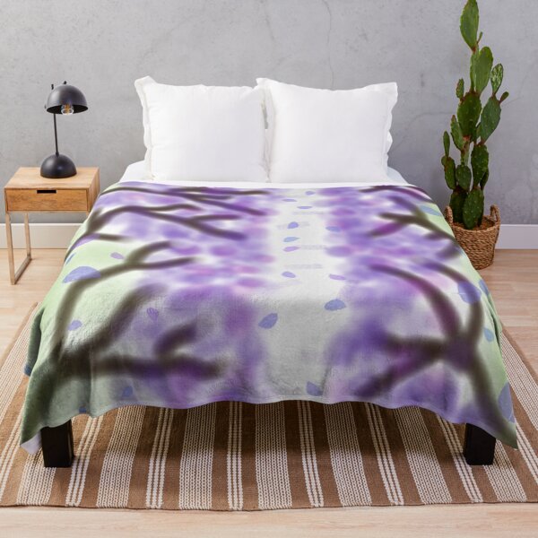 Item preview, Aesthetic Purple Wisteria Blossom Floral Forest Painting designed and sold by AWADHESH  CHAURASIA.