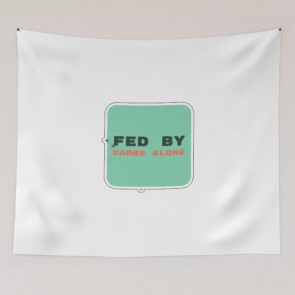 Item preview, Fed by Carbs Alone - Baking & Food Sticker designed and sold by ClipCanvas.