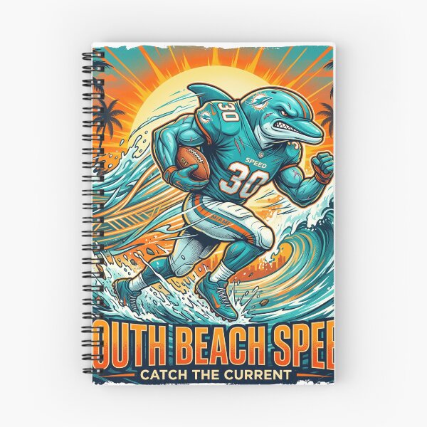 Item preview, South Beach Football Dolphin Graphic T-Shirt - Aggressive Marine Mascot Art designed and sold by Pandora´s Box.