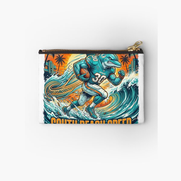 Item preview, South Beach Football Dolphin Graphic T-Shirt - Aggressive Marine Mascot Art designed and sold by Pandora´s Box.