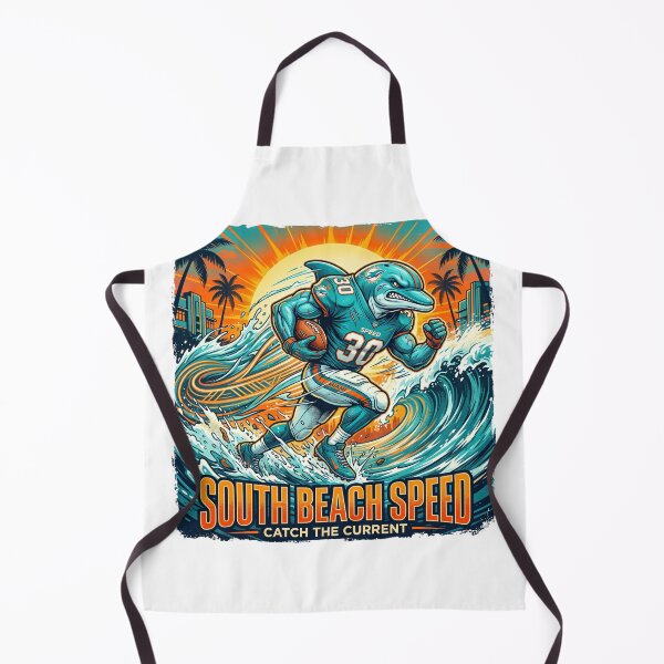 Item preview, South Beach Football Dolphin Graphic T-Shirt - Aggressive Marine Mascot Art designed and sold by Pandora´s Box.