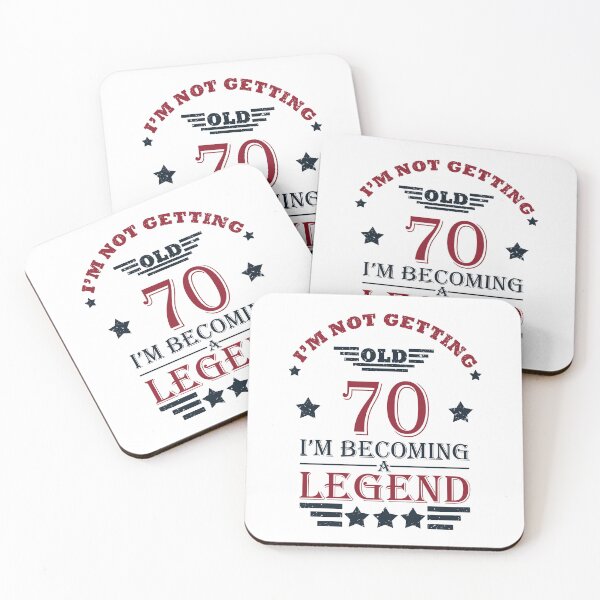 Item preview, I'm Not Getting Old I'm Becoming A Legend - Vintage 70 years old - 70th Birthday Party Gift designed and sold by Alexaltay.