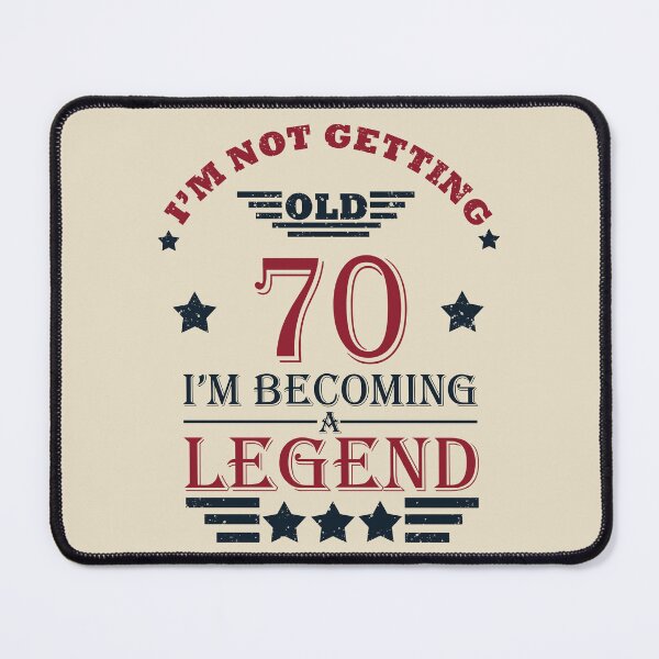 Item preview, I'm Not Getting Old I'm Becoming A Legend - Vintage 70 years old - 70th Birthday Party Gift designed and sold by Alexaltay.