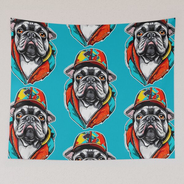Item preview, Colorful French Bulldog Streetwear designed and sold by Topoartispp.