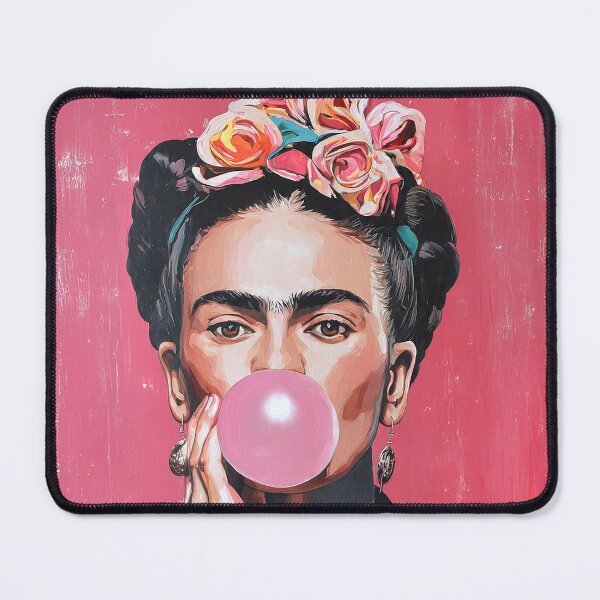 Item preview, Bubblegum Frida – Colorful Pop Art Portrait designed and sold by FRIDAMANIACS.