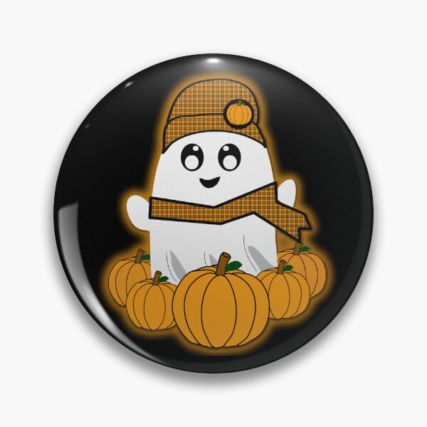 Item preview, Copy of Spooky Hand Drawn Pumpkin Ghost designed and sold by Ornamentary.
