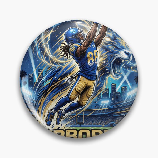 Item preview, Airborne Rampage Football Receiver Art - Rise Above Game Day Graphic designed and sold by Pandora´s Box.