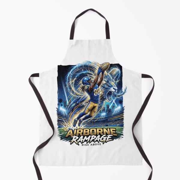 Item preview, Airborne Rampage Football Receiver Art - Rise Above Game Day Graphic designed and sold by Pandora´s Box.