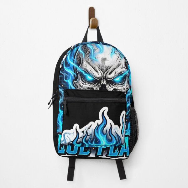 Item preview, Blue Flame Skull Gamer Neon Gaming Skull Esports Cool Streetwear designed and sold by HealingEraInk.