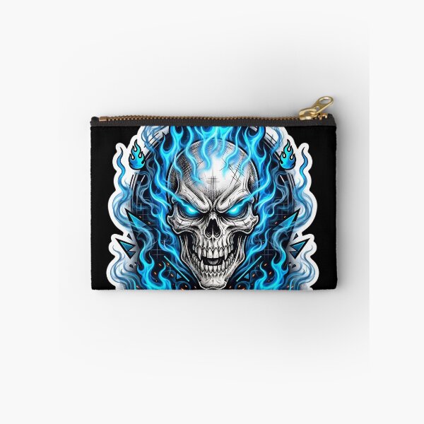 Item preview, Blue Flame Skull Gamer Neon Gaming Skull Esports Cool Streetwear designed and sold by HealingEraInk.