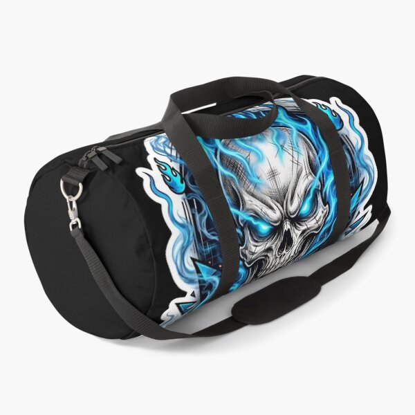 Item preview, Blue Flame Skull Gamer Neon Gaming Skull Esports Cool Streetwear designed and sold by HealingEraInk.