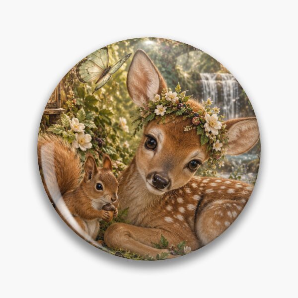Item preview, Fernwhisper Fawn Enchanted Forest designed and sold by FairyArtCottage.
