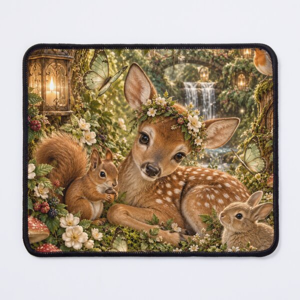 Item preview, Fernwhisper Fawn Enchanted Forest designed and sold by FairyArtCottage.