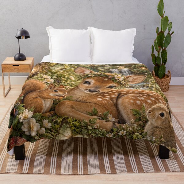 Item preview, Fernwhisper Fawn Enchanted Forest designed and sold by FairyArtCottage.