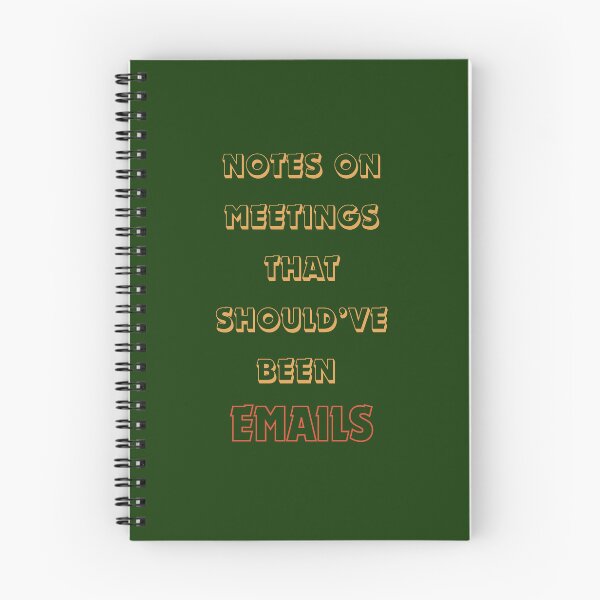 Item preview, Notebook for those pointless meetings designed and sold by cloudyapple-kat.