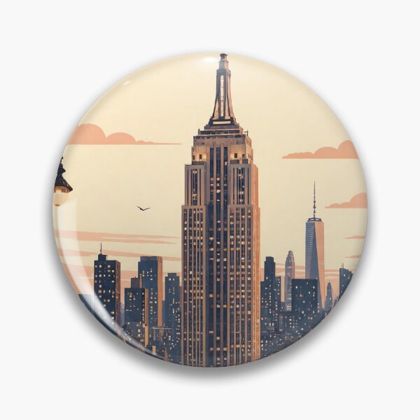 Item preview, New York USA Minimalist Travel Poster Empire State Building designed and sold by JIGUWORLD.