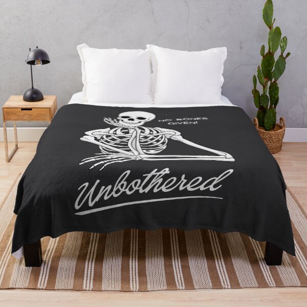 Item preview, Unbothered Skeleton designed and sold by threadsjam.