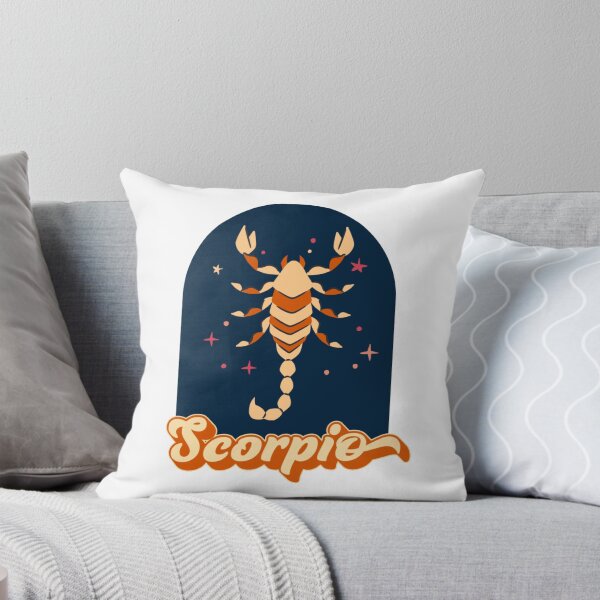 Item preview, Scorpio- orange & navy scorpion designed and sold by priyankajustine.