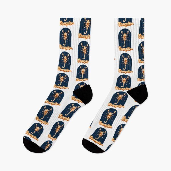 Item preview, Scorpio- orange & navy scorpion designed and sold by priyankajustine.