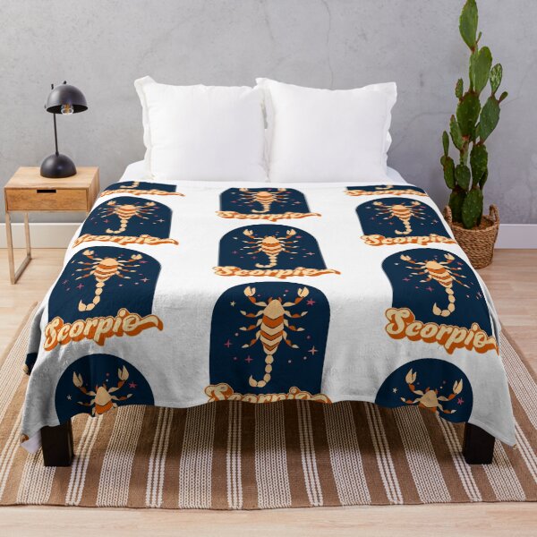 Item preview, Scorpio- orange & navy scorpion designed and sold by priyankajustine.