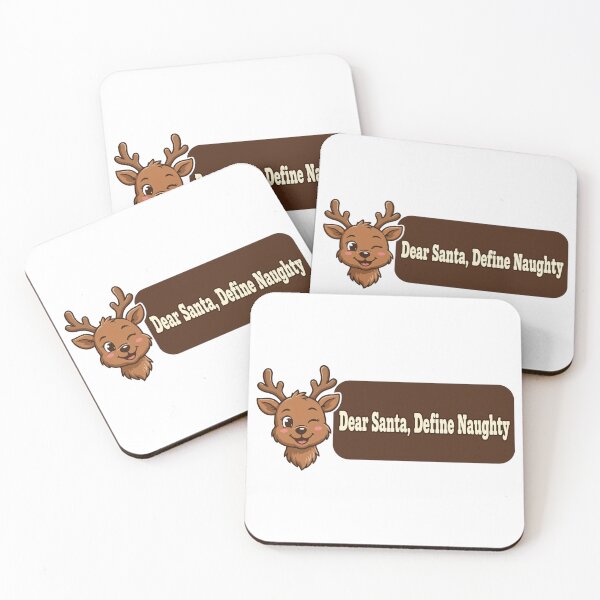 Item preview, Dear Santa Define Naughty Shirt – Funny Christmas Holiday Tee designed and sold by KERK Art and Design.