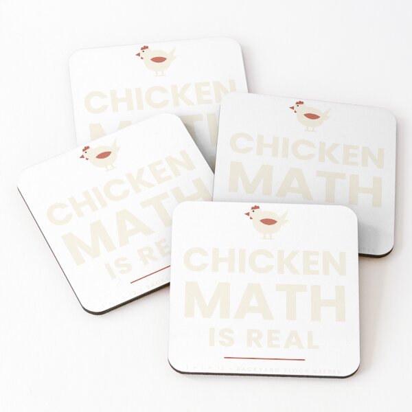 Item preview, Chicken Math Is Real - Funny Backyard Chicken Keeper designed and sold by Coop & Hive.