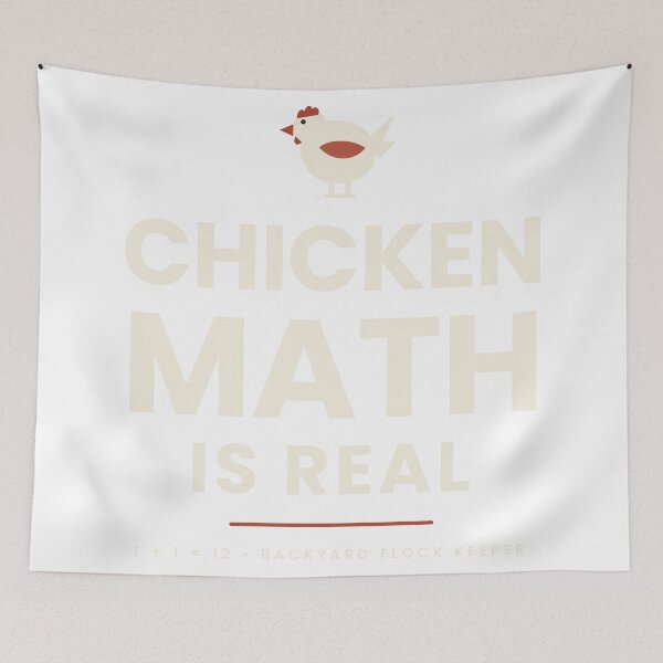 Item preview, Chicken Math Is Real - Funny Backyard Chicken Keeper designed and sold by Coop & Hive.