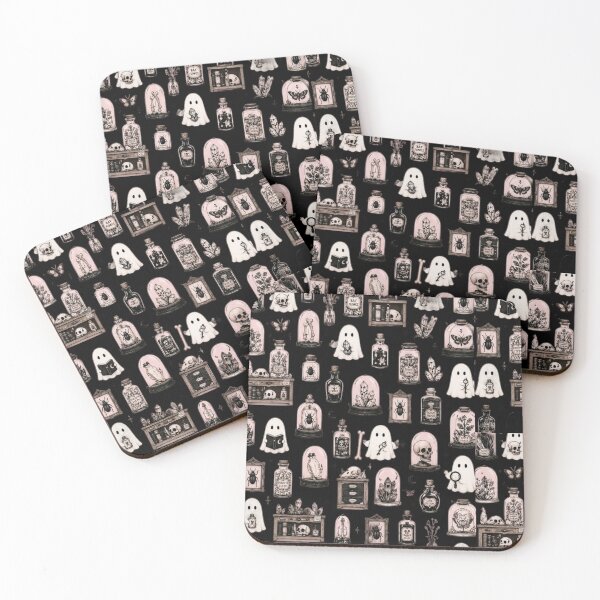 Item preview, Cute Spooky Witchy Cottagecore Ghost Pattern Graphic designed and sold by GrimNest.