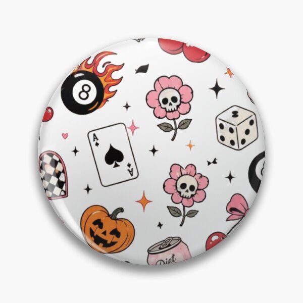 Item preview, Cute Coquette Pastel Goth Halloween Seamless Pattern Graphic designed and sold by GrimNest.