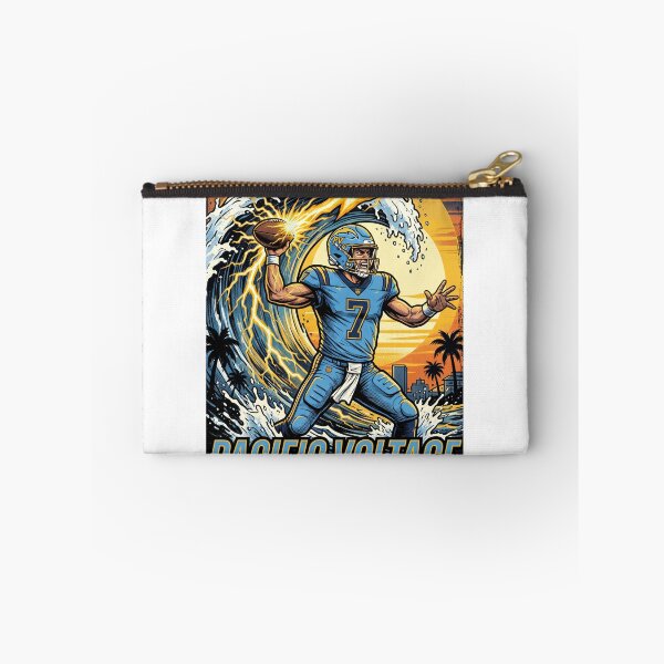 Item preview, Pacific Voltage Football Quarterback Graphic - Ride The Current Vintage Sport Art designed and sold by Pandora´s Box.