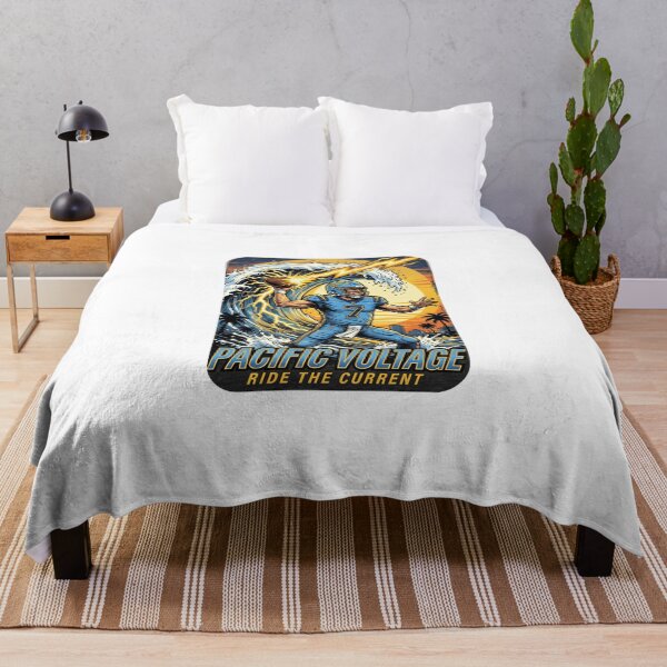 Item preview, Pacific Voltage Football Quarterback Graphic - Ride The Current Vintage Sport Art designed and sold by Pandora´s Box.