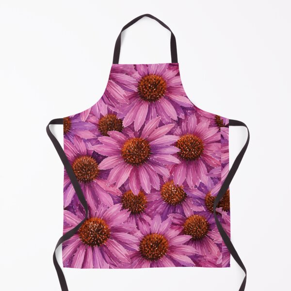 Item preview, Purple Coneflower Echinacea Flowers Pattern Watercolor Art HD Store designed and sold by bard-art.