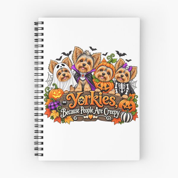 Item preview, Yorkies Because People Are Creepy Funny Yorkshire Terrier Halloween Dog Humor designed and sold by 76Valeria.