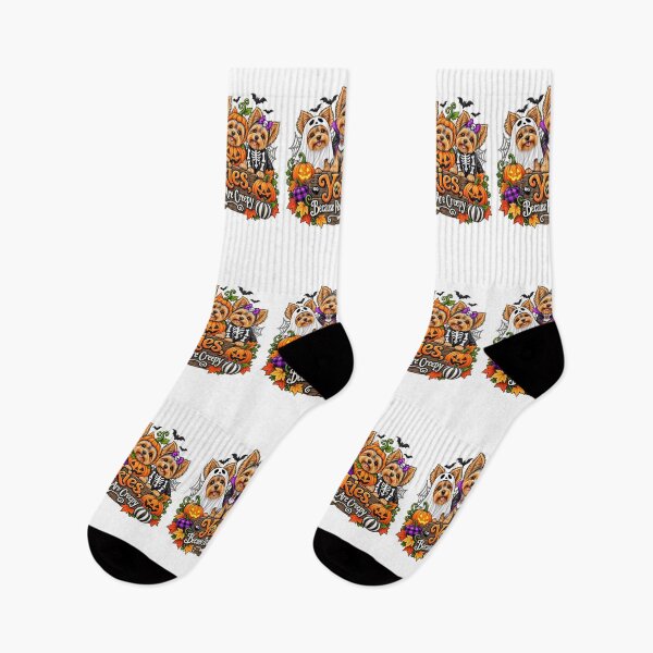 Item preview, Yorkies Because People Are Creepy Funny Yorkshire Terrier Halloween Dog Humor designed and sold by 76Valeria.