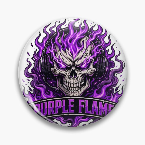 Item preview, Purple Flame Skull Gamer Headset Gaming Skull Streamer Esports Cool designed and sold by HealingEraInk.