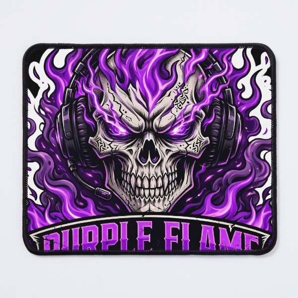 Item preview, Purple Flame Skull Gamer Headset Gaming Skull Streamer Esports Cool designed and sold by HealingEraInk.