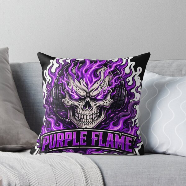 Item preview, Purple Flame Skull Gamer Headset Gaming Skull Streamer Esports Cool designed and sold by HealingEraInk.