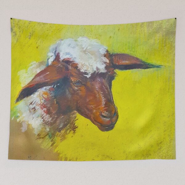 Item preview, "The Yellow Sheep - Portrait of Patience" designed and sold by  Youssef Kamel-Official Collection.
